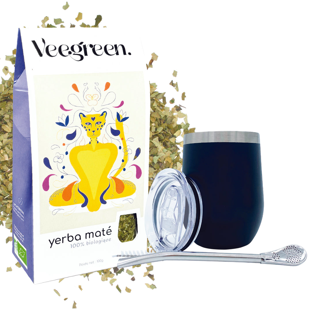 Coffret Yerba Mate + Calebasse Noire